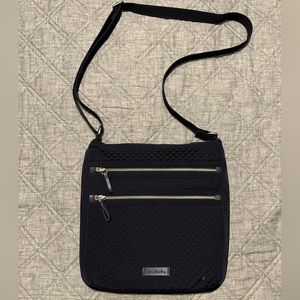 Vera Bradley Triple Zip Hipster Crossbody Bag, Dark Navy.